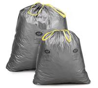 Alfapac Sac poubelle 30L recyclé - Gris - Lot de 100