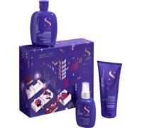 Alfaparf Milano Coffret Cadeau Semi di Lino Blonde Kit Ensemble de soins professionnels pour cheveux blond et argentés
