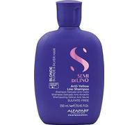 Alfaparf Milano Semi Di Lino Blonde Intense Anti-Yellow Low Shampooing Shampooing neutralisant pour cheveux blonds 250 ml