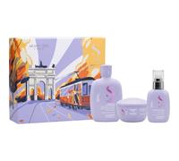 Alfaparf Milano Semi di Lino Smooth Holiday Kit coffret cadeau pour cheveux indisciplinés et frisottis 3 pcs