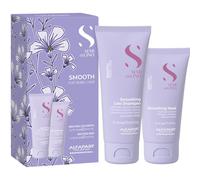 Alfaparf Milano Semi di Lino Smooth Minisize Kit Kit de voyage pour cheveux indisciplinés et frisottis