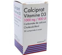 Alfasigma France Calciprat Vitamine D3 1000mg/800UI 30 Comprimés À Sucer