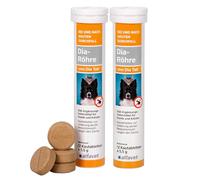 alfavet Dia Tab Tubes 2 x 12 x 5,5 g - Complément alimentaire diététique pour chiens et chats - Comprimés à croquer en cas de diarrhée - Avec bentonite et ingrédients végétaux pour réguler la
