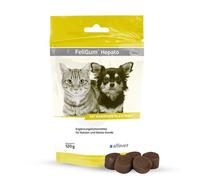 alfavet FeliGum Hepato, complément Alimentaire pour Chats et Petits Chiens souffrant d'insuffisance hépatique Chronique, 120 g, Environ 60 comprimés à mâcher