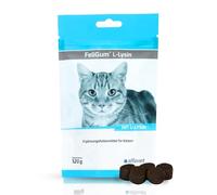 alfavet FeliGum L-Lysine en Cas de Coryza, complément Alimentaire pour Chats, Sachet de 120 g, Environ 60 pastilles à mâcher