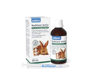 Alfavet RodiCare Artrin - 50 ML - complément Alimentaire pour Lapins, cobayes et Petits rongeurs avec des nutriments pour Le Cartilage et de la Griffe du Diable
