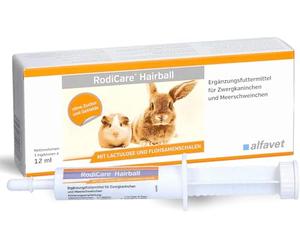 alfavet RodiCare Hairball Aide à l'élimination des Poils et des Boules de Poils dans Le système Gastro-intestinal 3X 12 ML