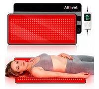 Alfavet Tapis de thérapie par lumière rouge amélioré pour le corps, 330 LED en TPU de qualité médicale, thérapie par lumière rouge 660 nm et 850 nm pour soulager les douleurs aux épaules et au dos