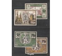 Alfeld Notgeld: 11.1 Deux Notgeldscheine Le Ville Alfeld Neuf 1921 25 et 50 Pfennig Alfeld (Billets pour Les collectionneurs - Pas de Moyen de paiement)