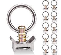 ALFFREUDE 10pcs Pions D'arrimage Aéro Rail Arrimage Pion d'ancrage Anneau Ferrures avec Anneau 1000 kg pour Rail D'arrimage Aéronautique