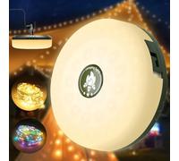 ALFFREUDE 2-in-1 Guirlande Lumineuse de Camping, 10M Guirlande Lumineuse Escamotable Portative, camping light guirlande Imperméable pour camping, Jardin, Randonnée, Noël