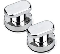 ALFFREUDE 2pcs Poignée de Porte à Ventouse Poignée Ventouse Baie Vitrée Ventouse Forte Tirer Poignées pour Verre de Salle de Bain Armoire Tiroir Poignée de Porte