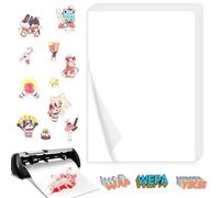 ALFFREUDE 30 Papier Autocollant Transparent, Feuilles Papier Autocollant Imprimante, Feuille Autocollante Imprimante A4, Film Transparent Autocollant Papier, Pour Imprimantes Laser y Jet D'encre