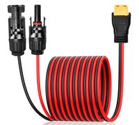 ALFFREUDE Câble Solaire, Câble de Charge Solaire XT60 12AW Connecteur de Panneau Solaire 12AW Câble d'Extension XT60 Connecteur MC4 pour Station d'alimentation Portable RV Batterie Li-po