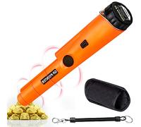 ALFFREUDE Pinpointer Pointeur Detecteur de Metaux Portable Étanche IP66 Metal Detector Balayage 360° pour Pièce de Monnaie Or Argent Bijoux Métal Orange