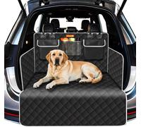 Alfheim Housse de Protection de Coffre de Voiture, Anti-déchirure et imperméable, Housse de Coffre de Chien Lavable antidérapante avec Protecteur latéral Universel pour Voiture, SUV (Noir)