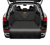 Alfheim Housse Protection de Coffre de Voiture - Couverture de Dossier de siège de Chien - Tapis/Voyage durables/résistants à l'eau/antidérapants - universels pour Camion/Voiture/SUV (Noir)