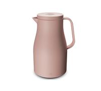alfi ECONSCIOUS Bouteille isotherme 1,0 l, rose poudré, avec insert en verre trempé hygiénique en plastique bio, bouchon rotatif avec bouton pression, versement d'une seule main, idéal comme