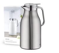 ALFI 1321205150 Thermos, Corps Poignée en Plastique Insert en Verre, Acier Inoxydable Mat, 1,5 l
