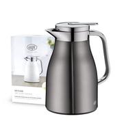 ALFI 1321234065 Thermos, Corps en Acier Inoxydable Poignée en Plastique Insert en Verre, Gris Frais, 0,65 Liter