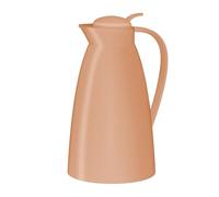 alfi Eco 1,0 l, abricot, pichet isotherme avec insert en verre trempé hygiénique en plastique, bouchon à vis avec bouton poussoir confortable, versement d'une seule main, idéal comme cafetière,