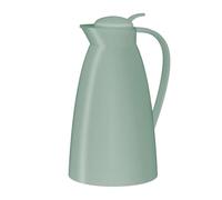 alfi Eco 1,0 l, vert menthe, pichet isotherme avec insert en verre trempé hygiénique en plastique, bouchon à vis avec bouton poussoir confortable, versement d'une seule main, idéal comme cafetière,