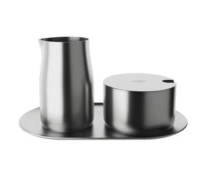 alfi Ensemble lait et sucre en acier inoxydable mat de qualité supérieure - Design élégant - Passe au lave-vaisselle - Durable