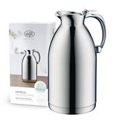 alfi HOTELLO 1.5 l, pichet isotherme à double paroi en inox, maintient chaud pendant 4 h, froid pendant 6 h, couvercle posé librement, sans plastique, lavable au lave-vaisselle, pour la restauration