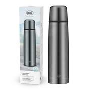 alfi ISOTHERM PERFECT AV 1l, cool grey mat, bouteille isotherme en inox avec gobelet, parfaitement étanche avec bouchon automatique, démontable, maintient chaud pendant 12 h, sans traces de doigts