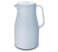 alfi NEO 1,0 l, bleu clair, bouteille isotherme, avec insert en verre trempé hygiénique, 12 h de chaud, bouchon à vis avec bouton poussoir confortable, poignée ergonomique, idéale comme cafetière
