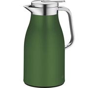 alfi SKYLINE - Bouteille isotherme en acier inoxydable avec insert en verre trempé hygiénique - Couvercle à visser avec bouton poussoir confortable - Poignée ergonomique - Idéale comme cafetière