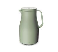 alfi ECONSCIOUS Bouteille isotherme 1,0 l avec insert en verre trempé hygiénique en bio, bouchon à visser avec bouton pression, versement d'une seule main, idéal comme cafetière, théière, sans BPA