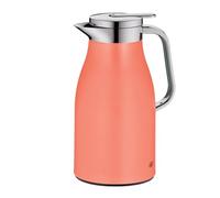 alfi SKYLINE 1,0 l, abricot profond, Pichet isotherme en acier inoxydable avec insert en verre trempé hygiénique, bouchon à vis avec bouton poussoir confortable, poignée ergonomique, idéale comme
