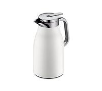 alfi SKYLINE 1,0 l, coconut white, pichet isotherme en inox avec intérieur en verre trempé, bouchon vissé avec bouton poussoir, poignée ergonomique, utilisation à une main