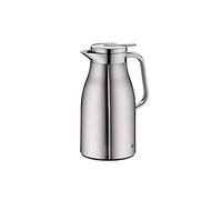 alfi SKYLINE 1,0l, pichet isotherme inox avec intérieur en verre trempé hygiénique, bouchon vissé avec bouton poussoir très pratique, poignée ergonomique, idéal comme cafetière, théière