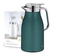 ALFI Skyline 1321.293.100 Théière Isotherme en Acier Inoxydable avec Double paroi en Verre trempé AlfiDur 1 l