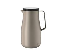 alfi STUDIO TT - Pichet isotherme - 1,0 l - Beige - En acier inoxydable mat - Garde au chaud pendant 12 heures - Froid pendant 24 heures - Couvercle à visser - Grande ouverture - Passe au
