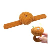 Alfiletero De Muñeca - Accesorio De Costura Avec Forme De Calabaza, Soporte Elástico Para Agujas | Diseño Con Correa Ajustable Avec Anilla, Organizador De Costura Compacto Con Cojín Suave Para