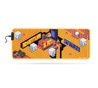 Grand tapis de souris gamer Minecraft avec effets lumineux RGB optimisé pour le jeu
