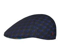 Alfonso D´Este Casquette PavoneD’Este Homme - Made in Italy Gavroche avec Visiere, Doublure Hiver Automne-Hiver - M (56-57 cm) Bleu Fonce