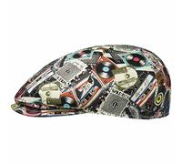 Alfonso D´Este Casquette Retro MusicD’Este Homme - Made in Italy Gavroche avec visière, Doublure Printemps-été - XL (60-61 cm) Multicolore
