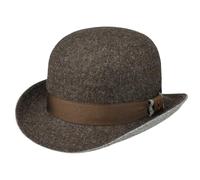 Alfonso D´Este Melon Shetland WoolD´Este Homme - Made in Italy Chapeau en Laine avec Doublure, Ruban Gros Grain Automne-Hiver - L (58-59 cm) Marron