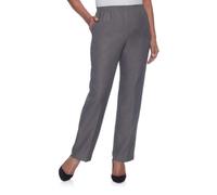 Alfred Dunner Pantalon pour Femme, Gris, 38 Menue
