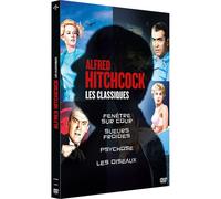 Alfred Hitchcock, Les Classiques : Fenêtre Sur Cour + Sueurs Froides + Psychose + Les Oiseaux - Pack