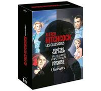 Les classiques : Fenêtre sur cour + Sueurs froides + Psychose + Les oiseaux – Alfred Hitchcock – DVD