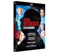 Alfred Hitchcock – Les classiques – Coffret Blu-ray (Fenêtre sur cour, Sueurs froides, Psychose, Les Oiseaux)