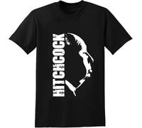 Alfred Hitchcock Mens T-Shirt Unisex Black Tee