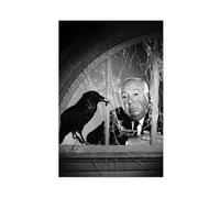 Alfred Hitchcock Poster sur toile pour décoration murale de salon, chambre à coucher 30 x 45 cm