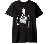 Alfred Hitchcock Silhouette T-Shirt Graphic Tee Printed Top Mens Black Shirt S