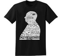 Alfred Hitchcock T-Shirt Cotton Crew Neck Unisex Short Sleeve T-Shirt L